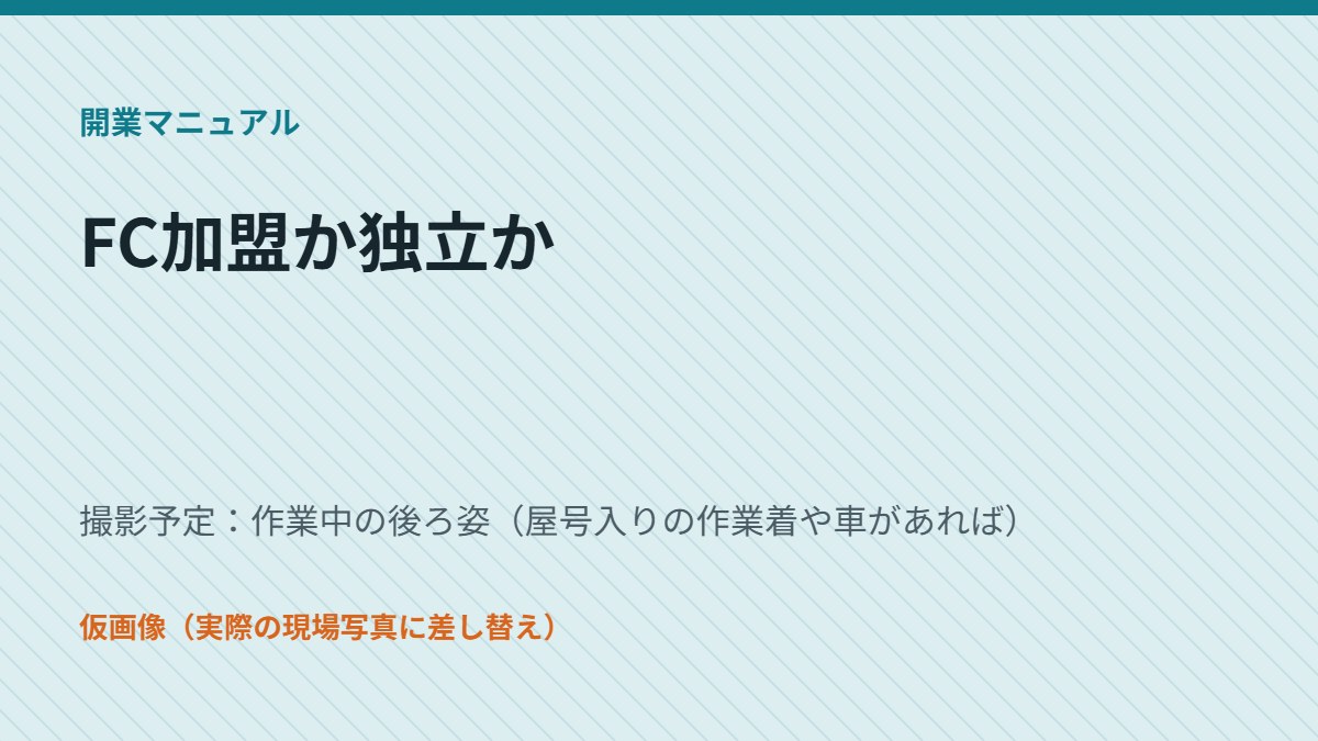FC加盟か独立か（仮画像）
